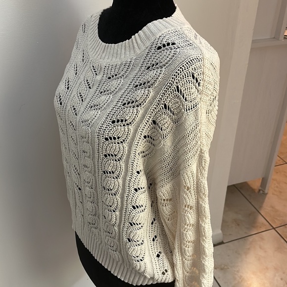 AMERICAN EAGLE | Women’s Ivory Knit Sweater Size Small S - Picture 3 of 6